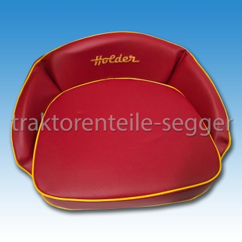 Sitzkissen Holder rot/gelb mit Stick "HOLDER"